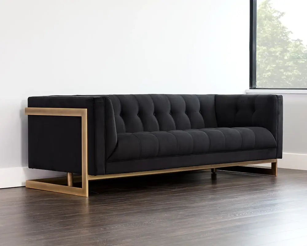 Sunpan Ekon Sofa Abbington Black 104984