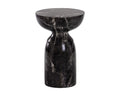 SUNPAN Goya End Table Marble Look Black 105012