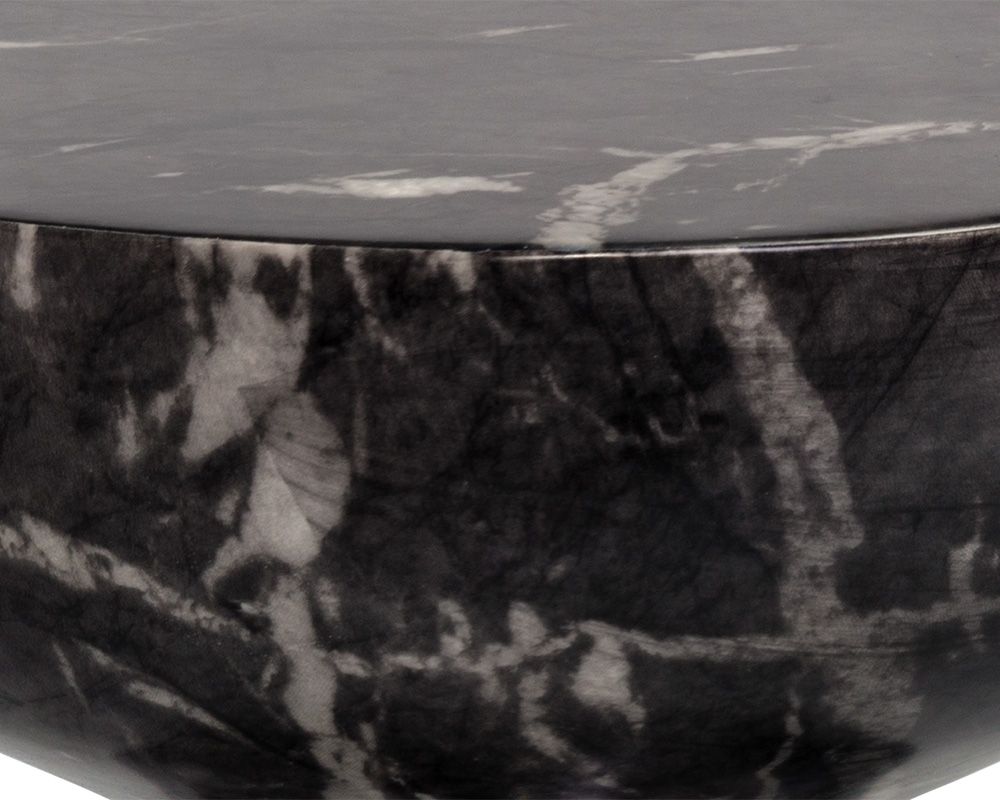 SUNPAN Goya End Table Marble Look Black 105012