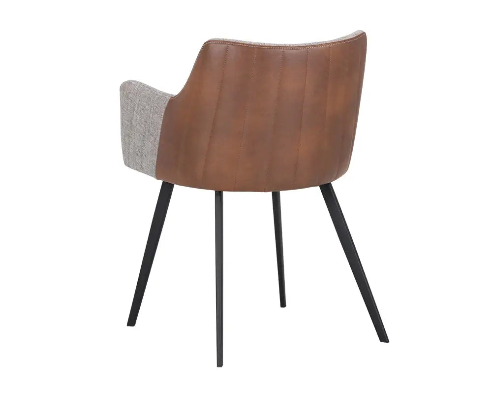 SUNPAN  105083  Griffin Armchair - November Grey / Bravo Cognac