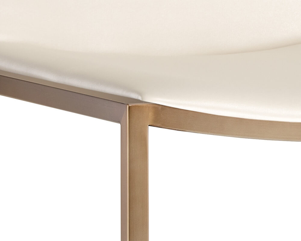 SUNPAN Blair Dining Chair  Antique Brass - Castillo Cream SET OF TWO 105170