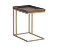 SUNPAN Arden C-shaped End Table - Gold - Raw Umber 105235