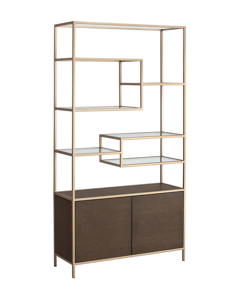 SUNPAN Stamos Bookcase Gold - Raw Umber 105240