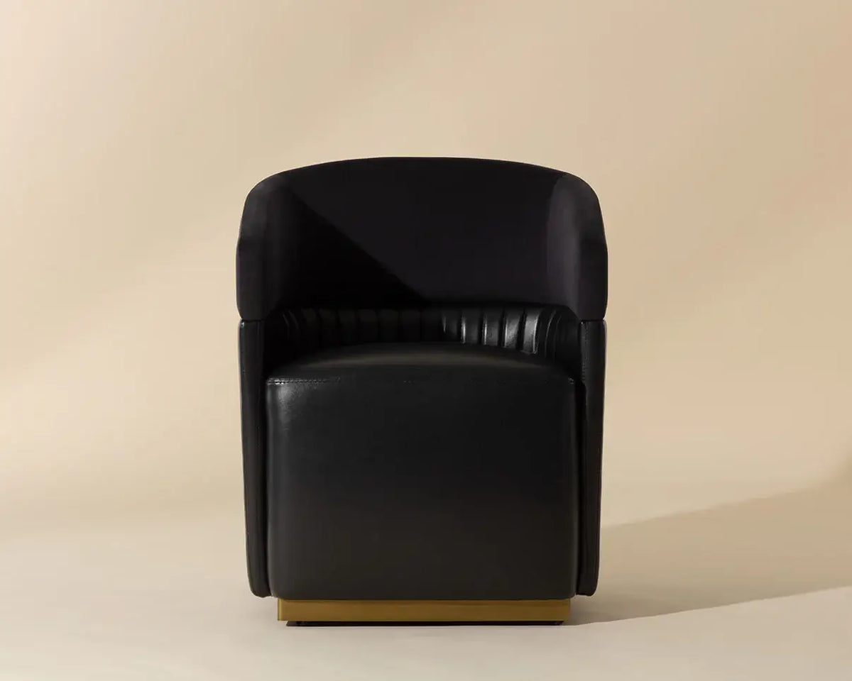 SUNPAN  GENVAL WHEELED LOUNGE CHAIR - ABBINGTON BLACK 105246