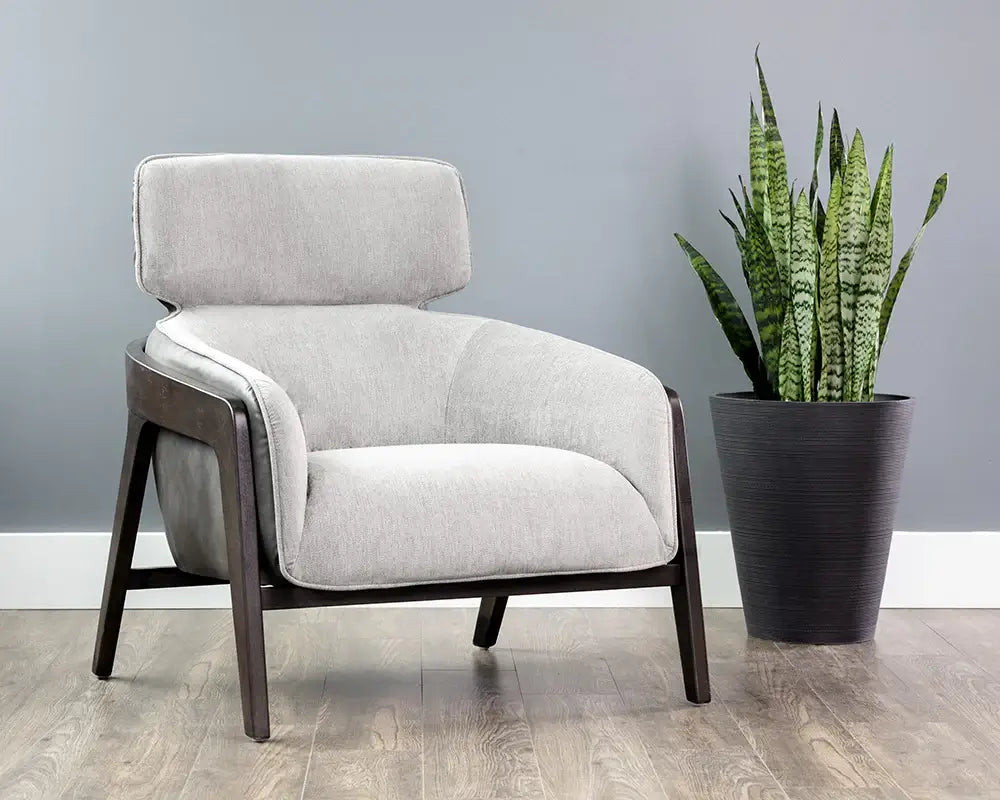 Sunpan Maximus Lounge Chair Polo Club Stone 105410