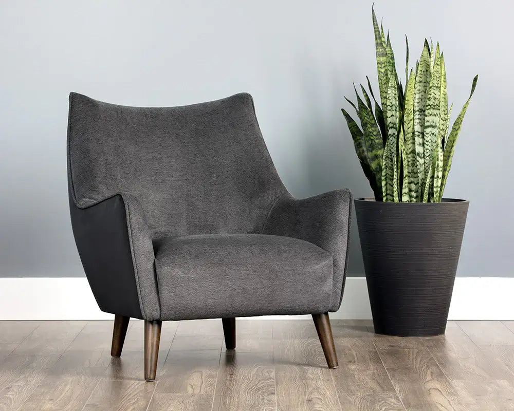 Sunpan Sorrel Lounge Chair Polo Club Kohl Grey  105464