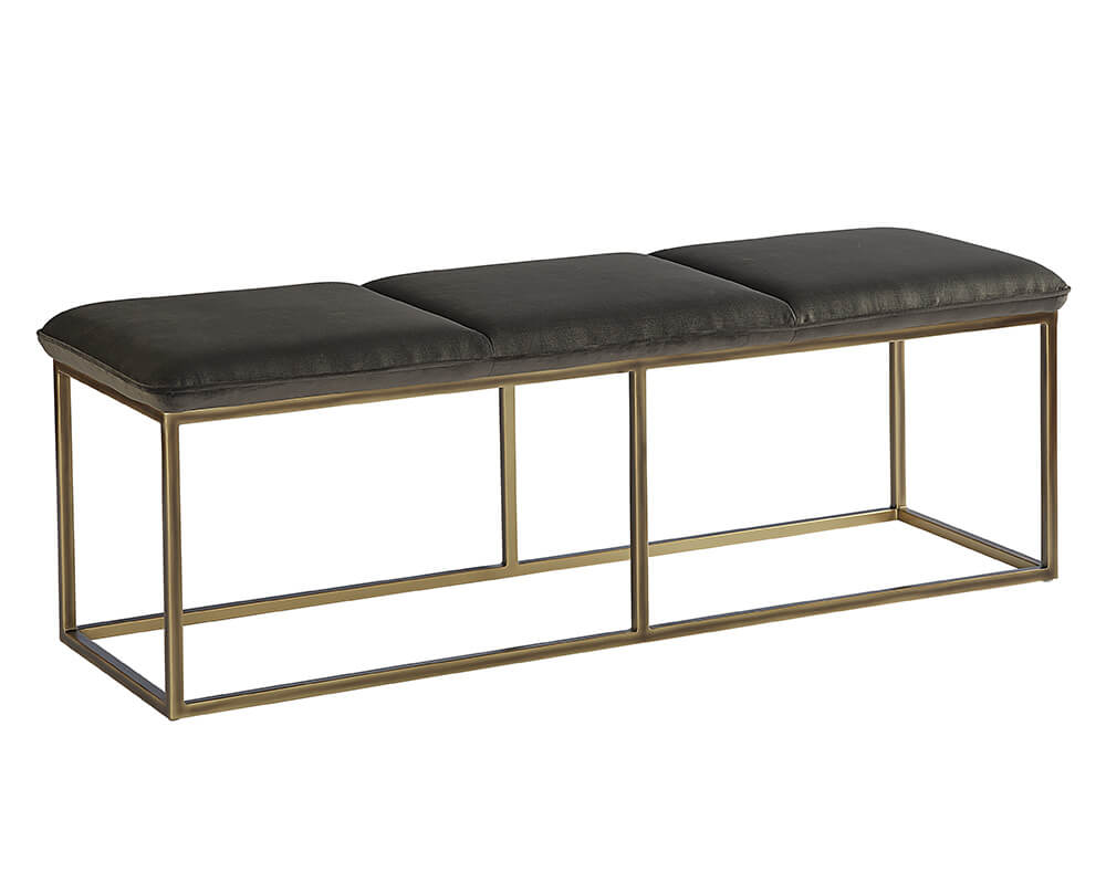 SUNPAN Alley Bench  Rustic Bronze - Piccolo Pebble 105628