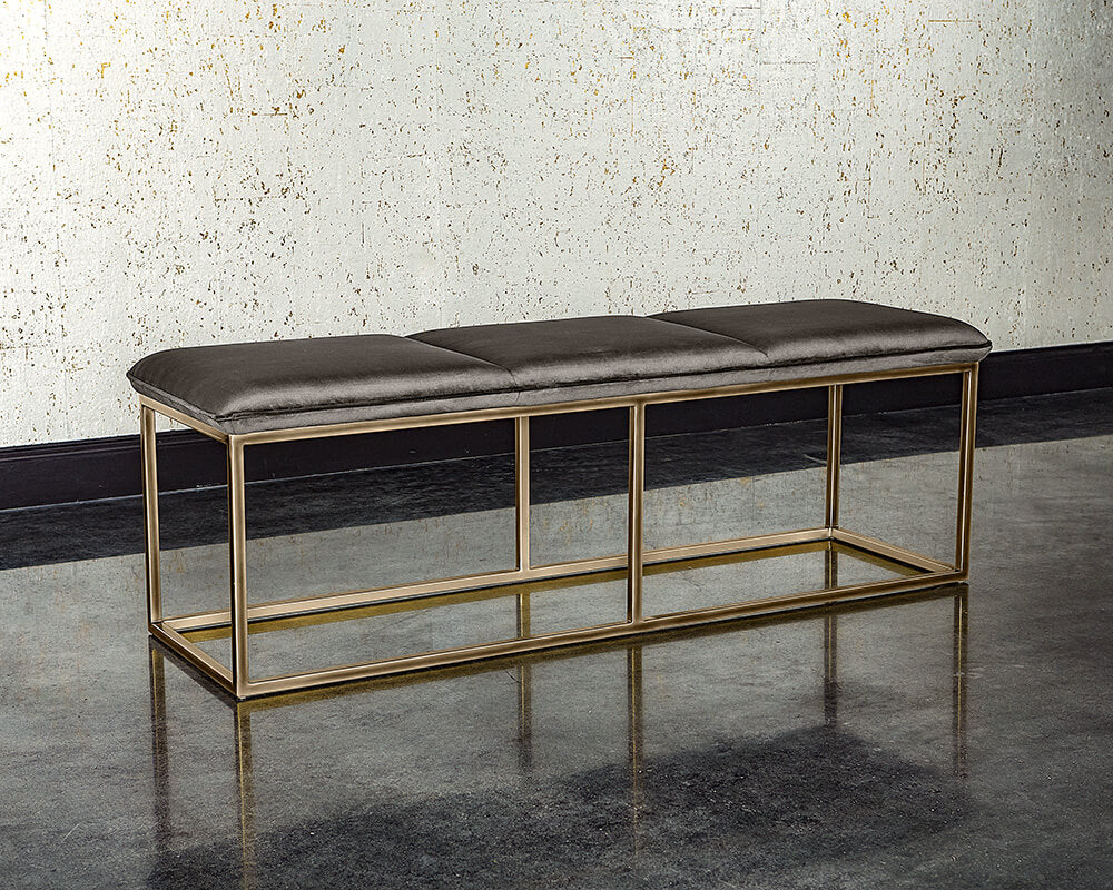 SUNPAN Alley Bench  Rustic Bronze - Piccolo Pebble 105628