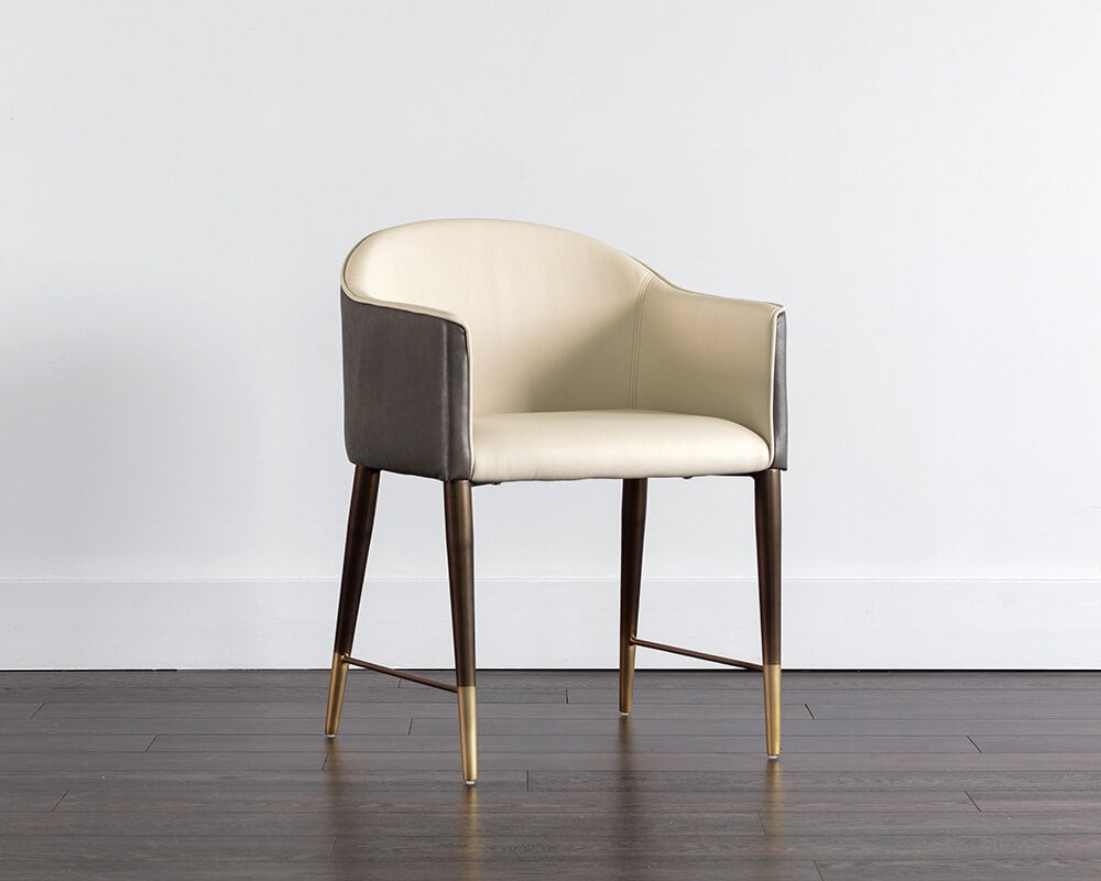 SUNPAN Kylin Dining Armchair - Dillon Cream / Bravo Ash 105687