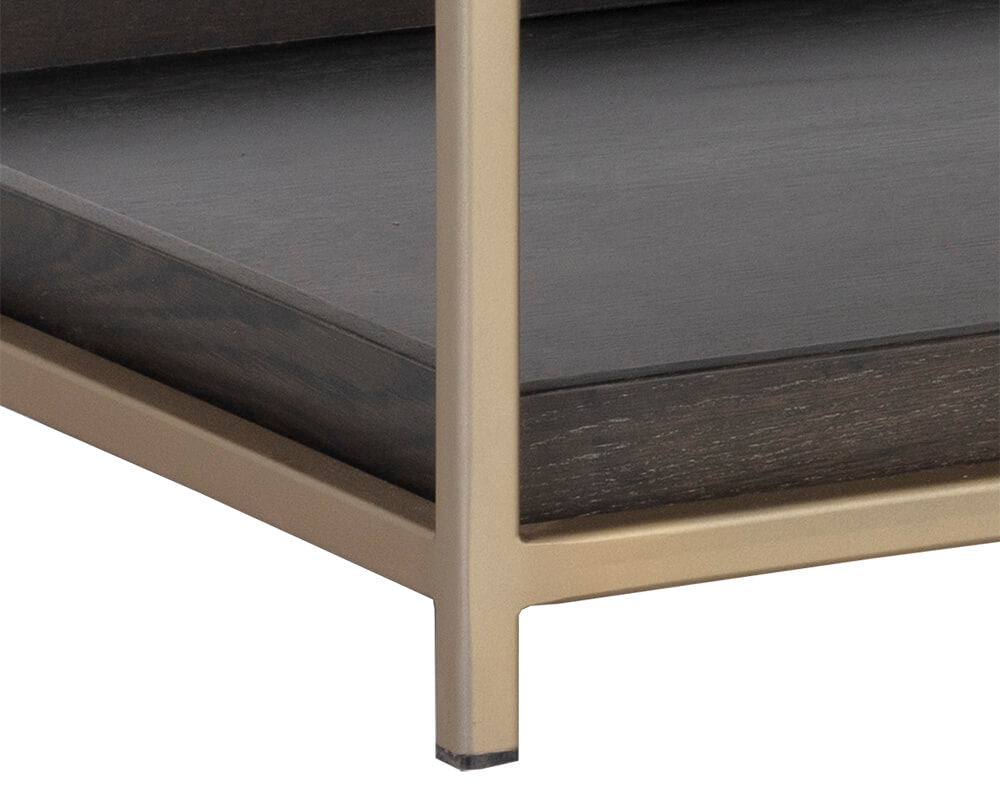SUNAPN Rebel Nightstand Gold - Charcoal Grey 104606
