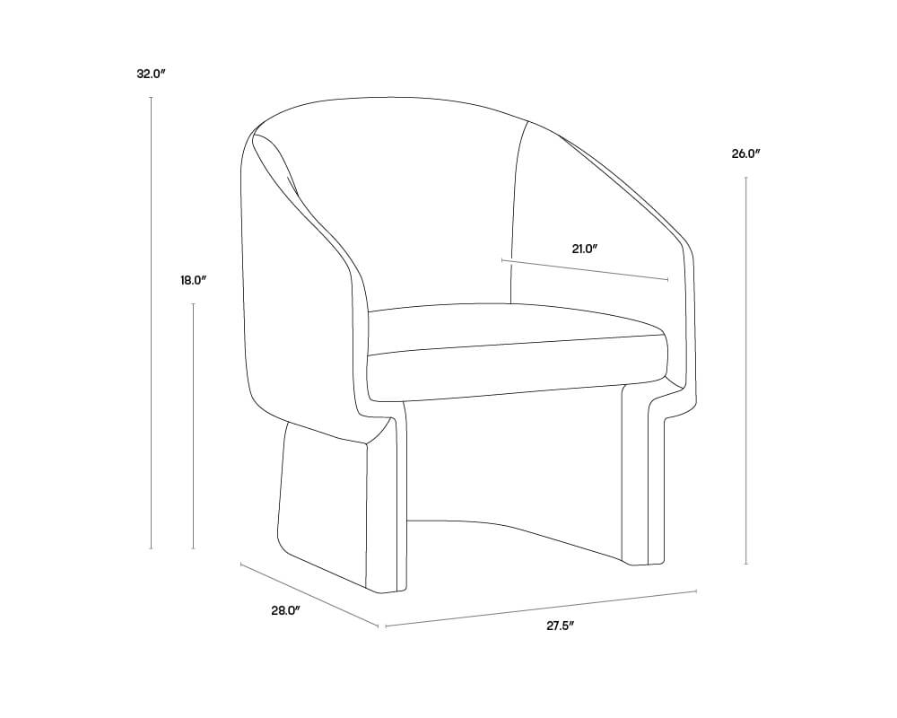 SUNPAN Lauryn Lounge Chair - Danny Amber 105965