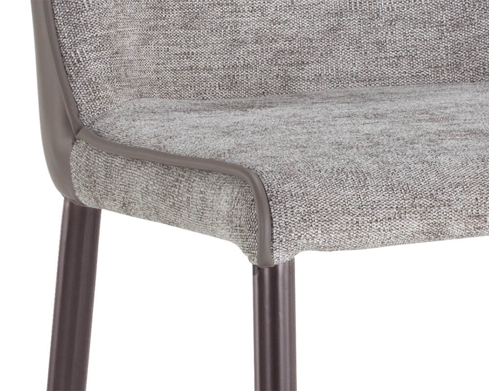 SUNPAN Klaus Counter Stool - Gunmetal - Flint Grey / Napa Taupe 106062