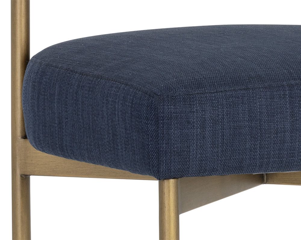 SUNPAN Seneca Counter Stool Antique Brass Arena Navy106060