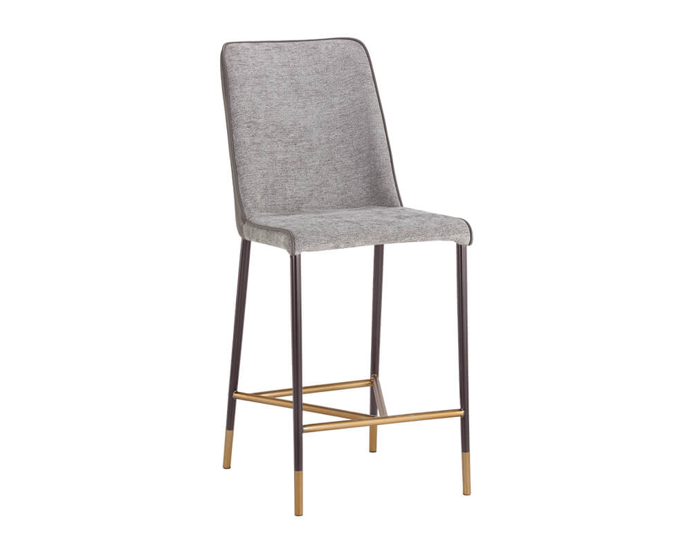 SUNPAN Klaus Counter Stool - Gunmetal - Flint Grey / Napa Taupe 106062