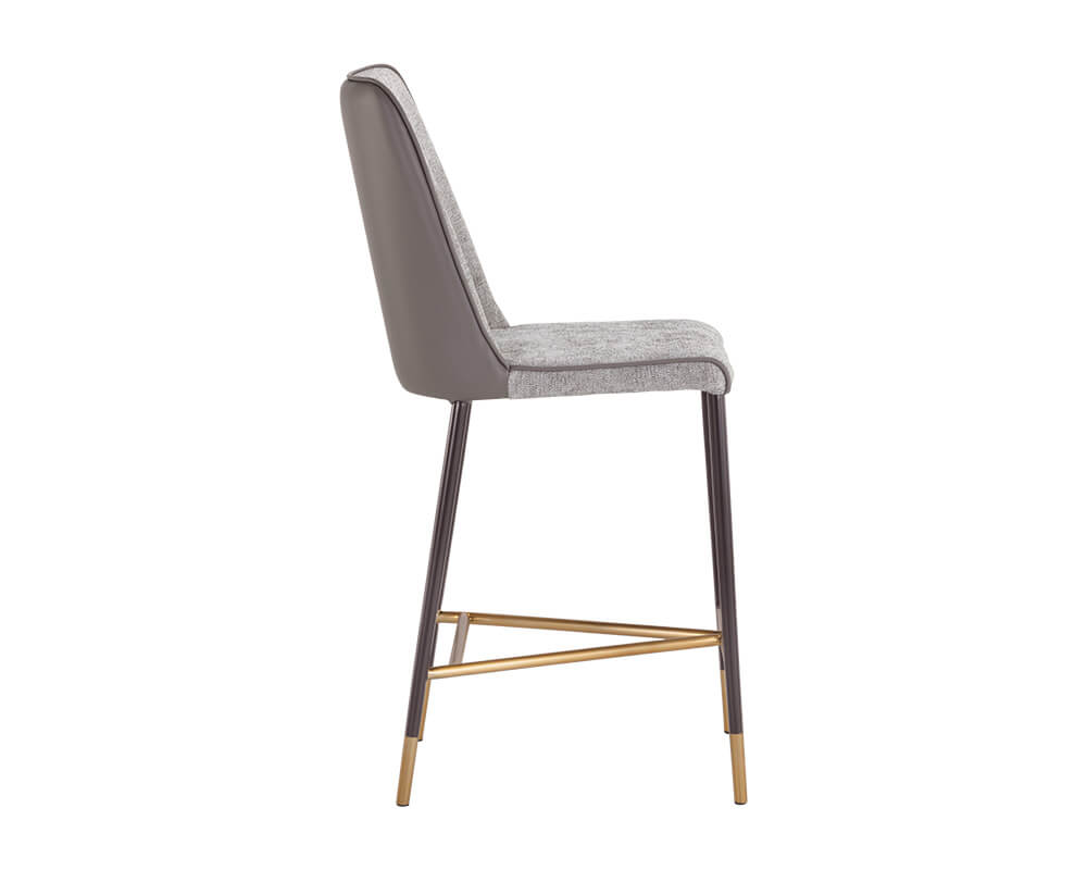 SUNPAN Klaus Counter Stool - Gunmetal - Flint Grey / Napa Taupe 106062