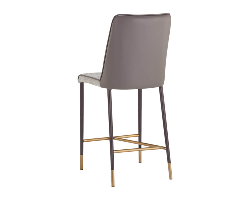 SUNPAN Klaus Counter Stool - Gunmetal - Flint Grey / Napa Taupe 106062