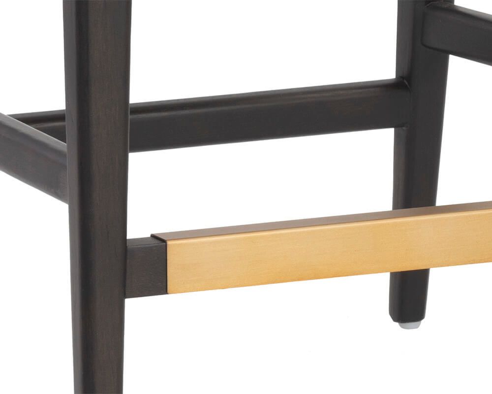 SUNPAN Keagan Counter Stool - Brentwood Charcoal Leather 110558