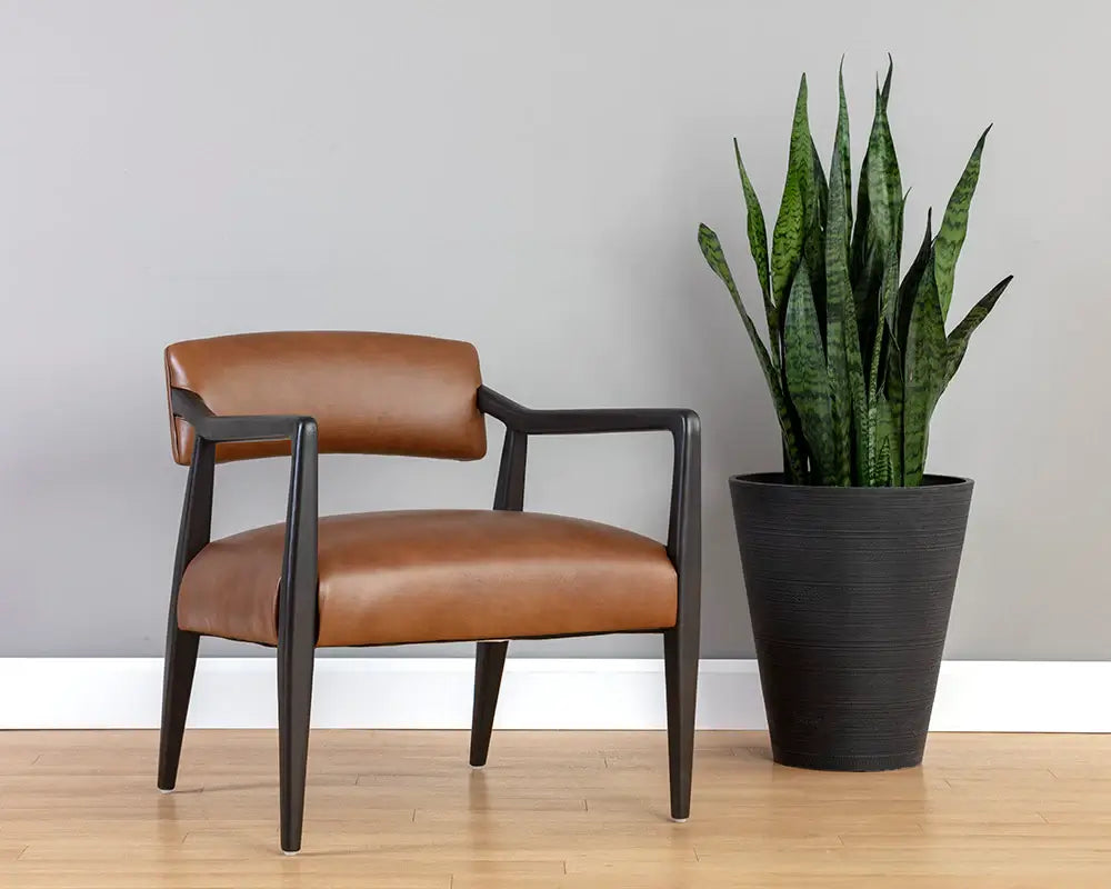 Sunpan Keagan Lounge Chair Shalimar Tobacco 110562