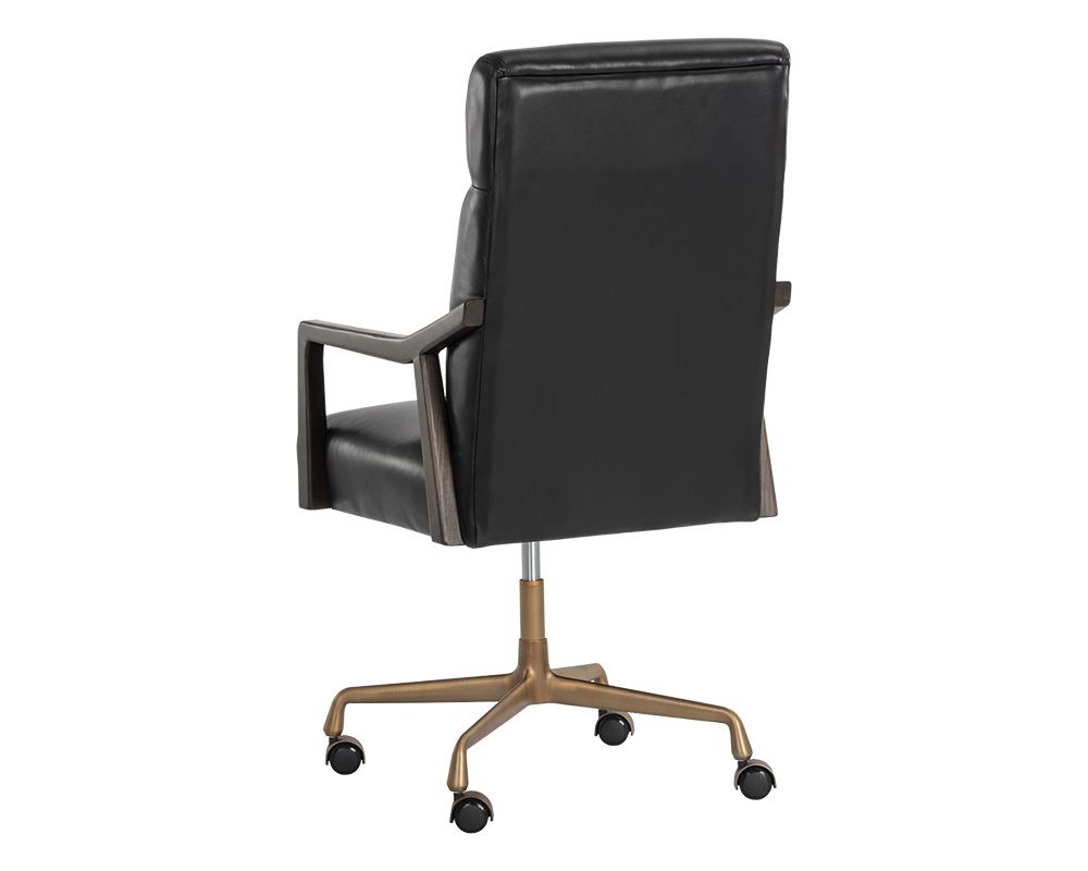 SUNPAN Collin Office Chair Cortina Black Leather 106090