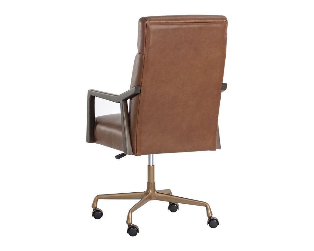 SUNPAN Collin Office Chair Shalimar Tobacco Leather 110542