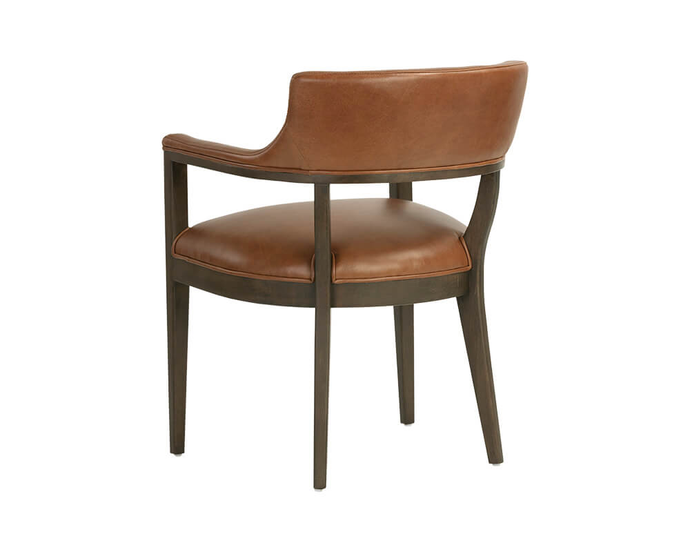 SUNPAN Brylea Dining Armchair - Brown - Shalimar Tobacco Leather 106095