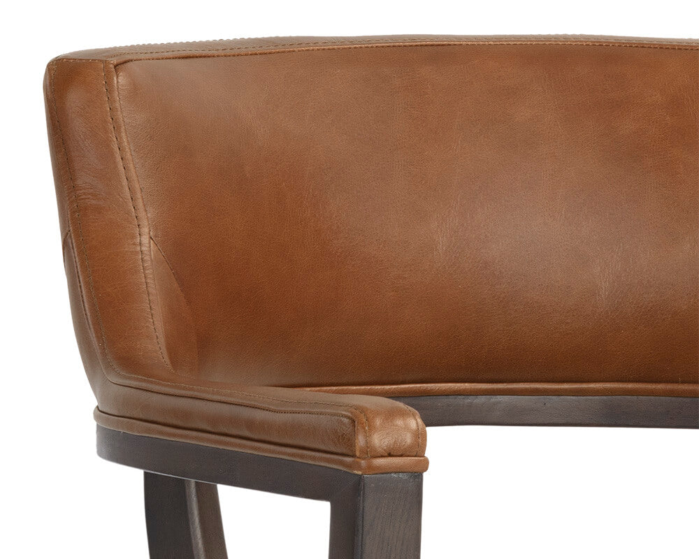 SUNPAN Brylea Dining Armchair - Brown - Shalimar Tobacco Leather 106095