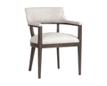 SUNPAN Brylea Dining Armchair - Brown - Saloon Light Grey Leather 110522