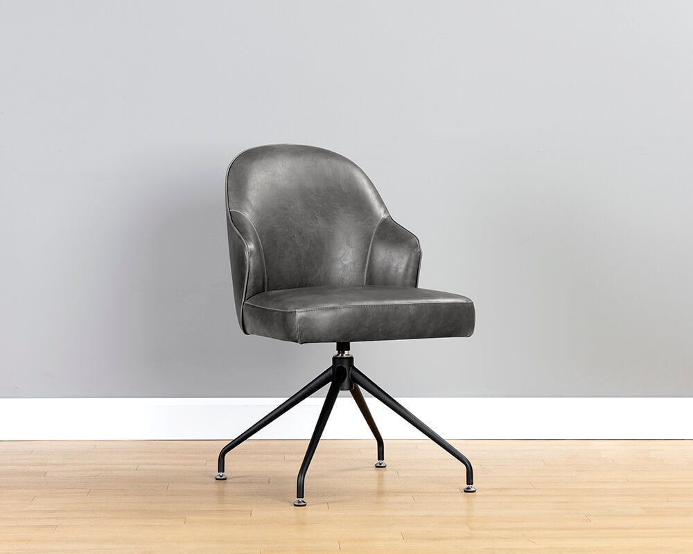 SUNPAN Bretta Swivel Dining Chair - Overcast Grey 106102