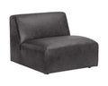 SUNPAN Watson Modular Armless Chair - Marseille Black Leather 106174