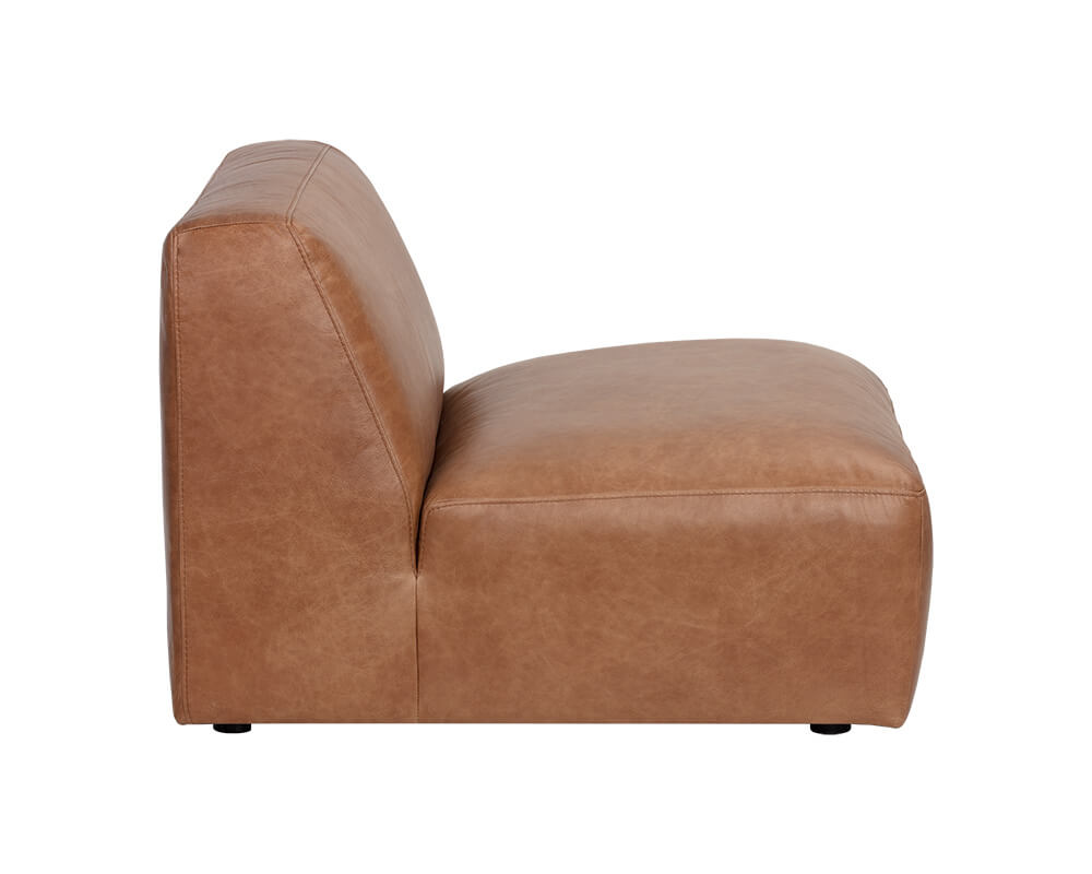 SUNPAN Watson Modular Armless Chair - Marseille Camel Leather 106176