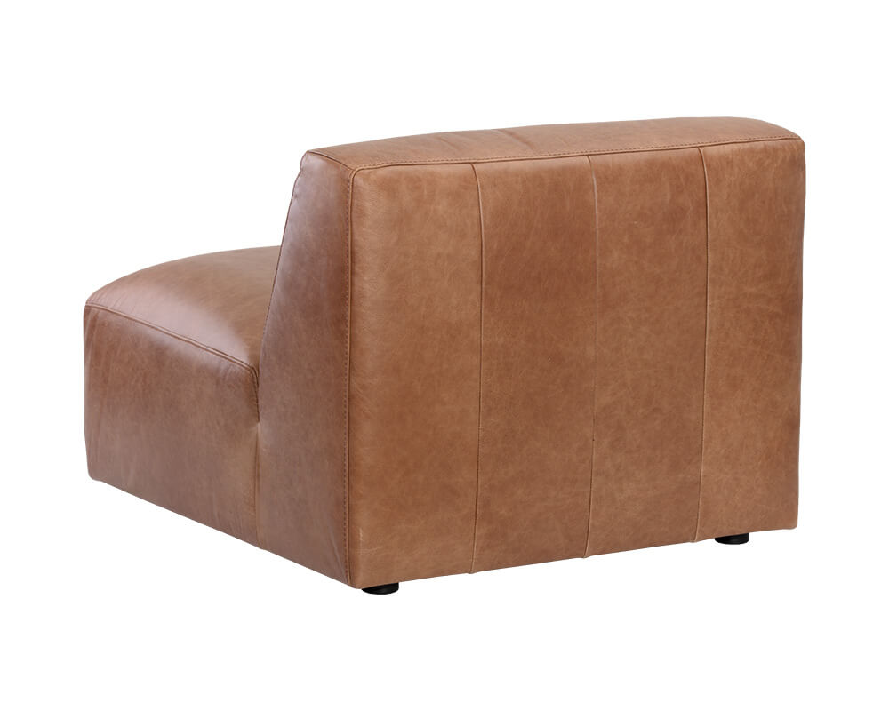 SUNPAN Watson Modular Armless Chair - Marseille Camel Leather 106176