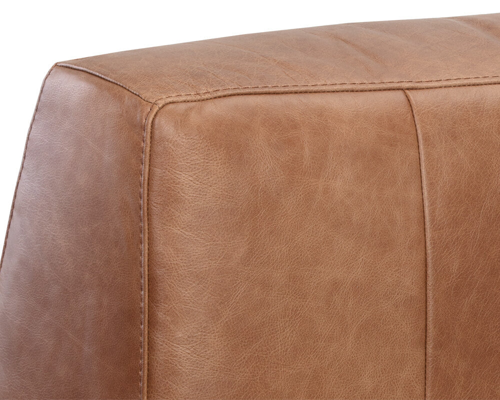 SUNPAN Watson Modular Armless Chair - Marseille Camel Leather 106176
