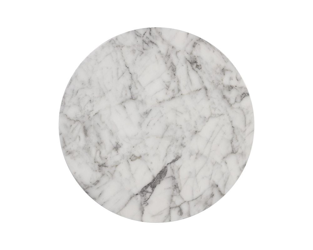 SUNPAN Goya End Table Marble Look White 106284