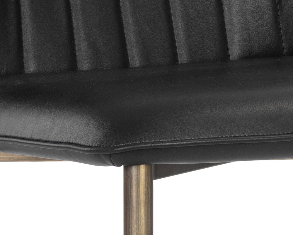 SUNPAN Clinton Dining Chair - Bronze - Bravo Black SET OF TWO 106316