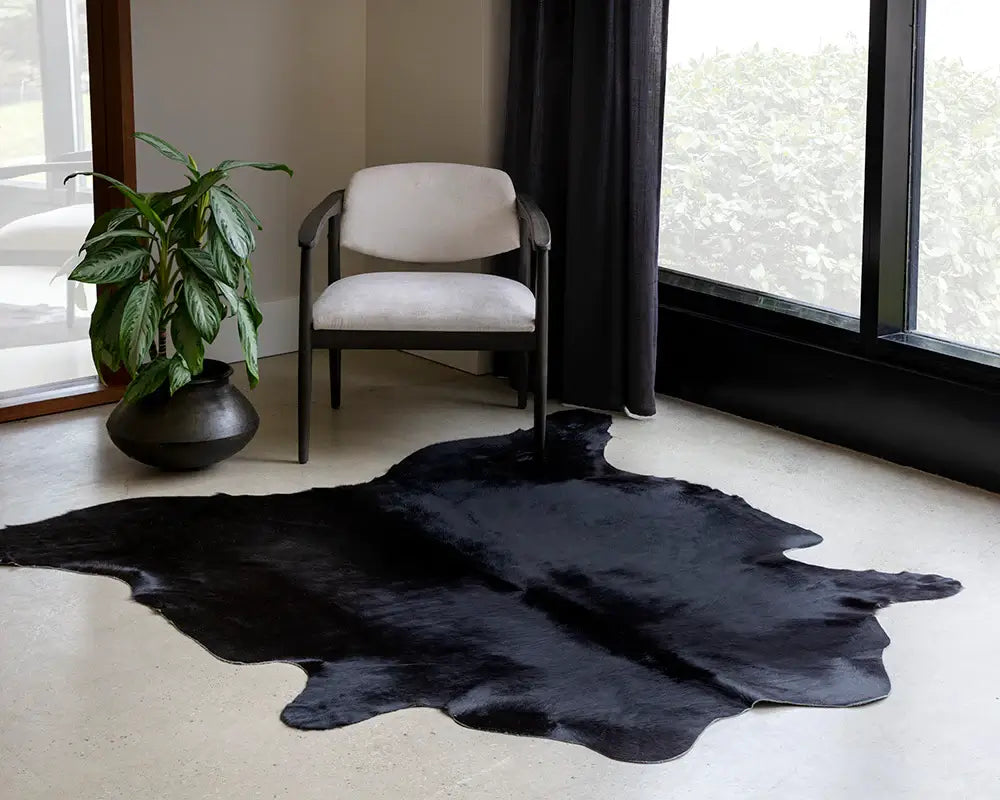 SUNPAN Nepal Black Cowhide Rug 106324