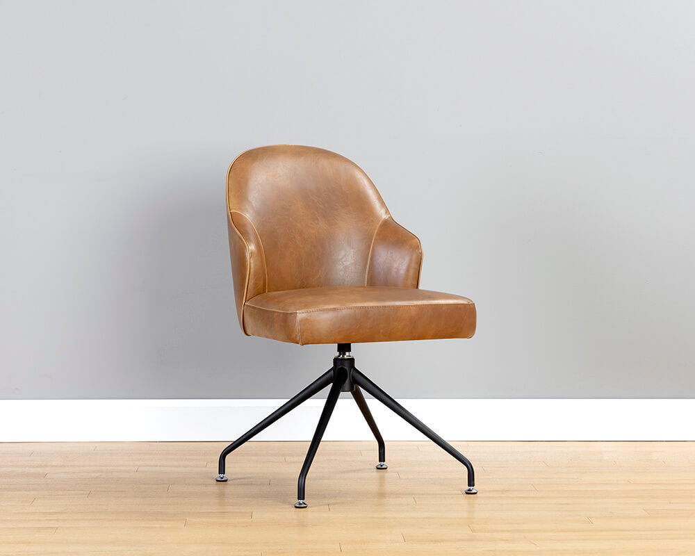 SUNPAN Bretta Swivel Dining Chair - Tobacco Tan 106375