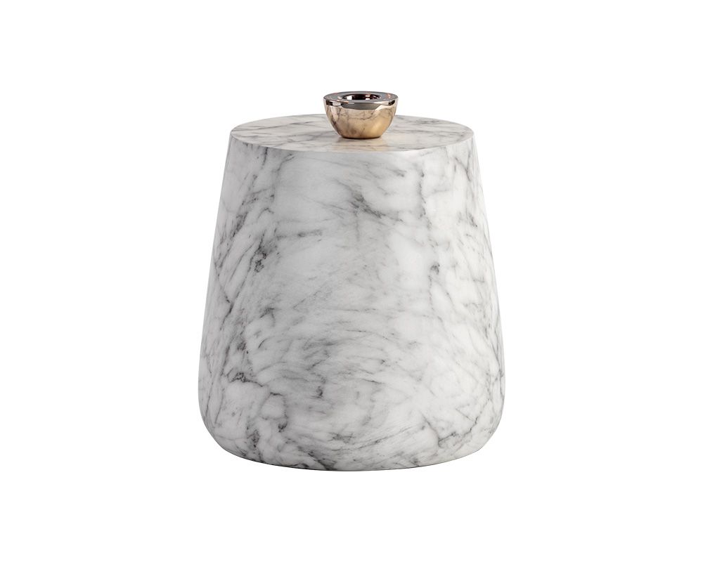 SUNPAN Aries Side Table Marble Look 106402