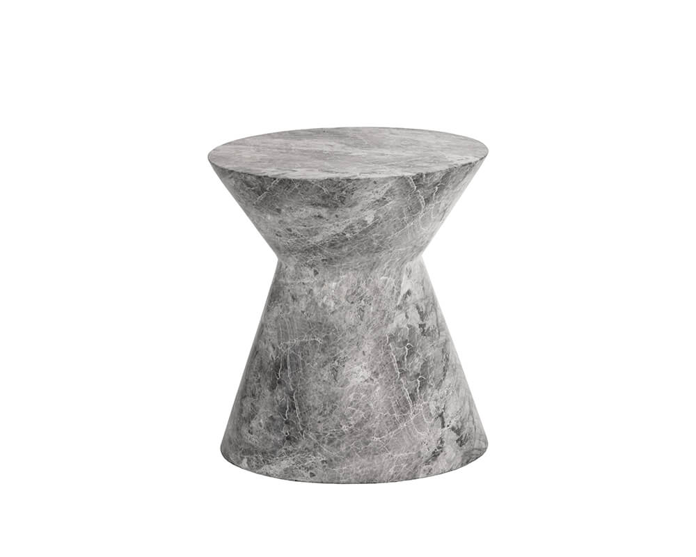 SUNPAN Astley End Table Marble Look - Grey 106496
