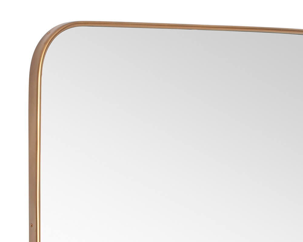 SUNPAN Calabasas Floor Mirror - Brass 106554