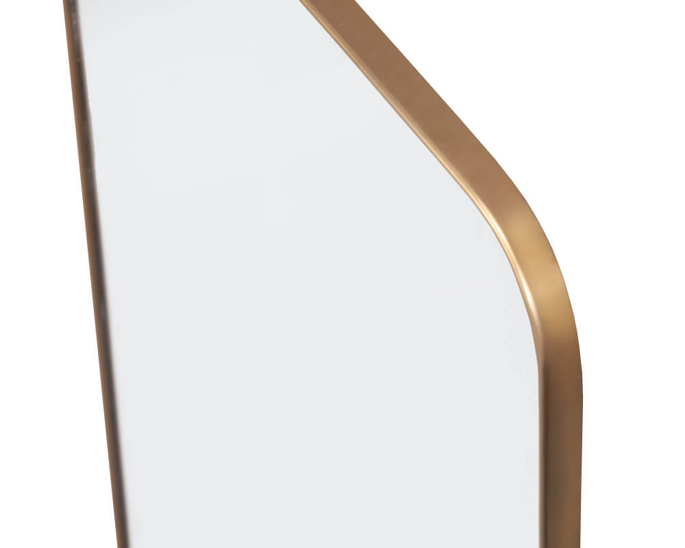 SUNPAN Calabasas Floor Mirror - Brass 106554