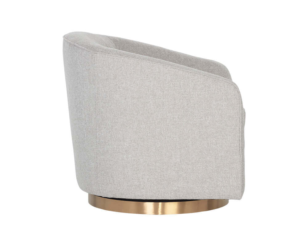 SUNPAN HAZEL SWIVEL LOUNGE CHAIR  BELFAST HEATHER GREY 106561