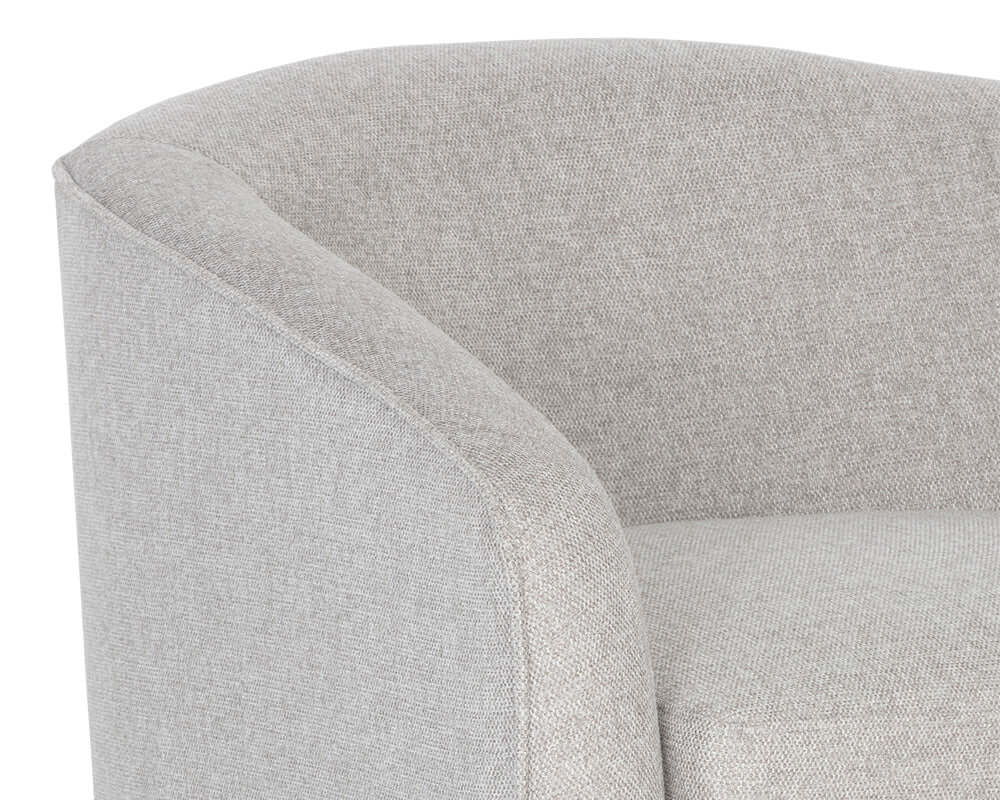 SUNPAN HAZEL SWIVEL LOUNGE CHAIR  BELFAST HEATHER GREY 106561
