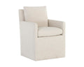 SUNPAN Glenrose Wheeled Dining Armchair - Effie Linen 106570