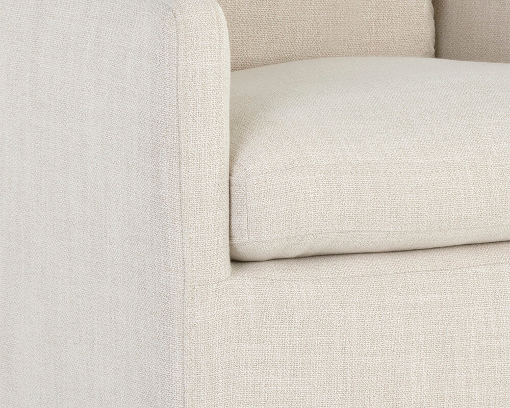 SUNPAN Glenrose Wheeled Dining Armchair - Effie Linen 106570