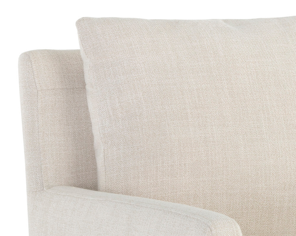 SUNPAN Glenrose Wheeled Dining Armchair - Effie Linen 106570