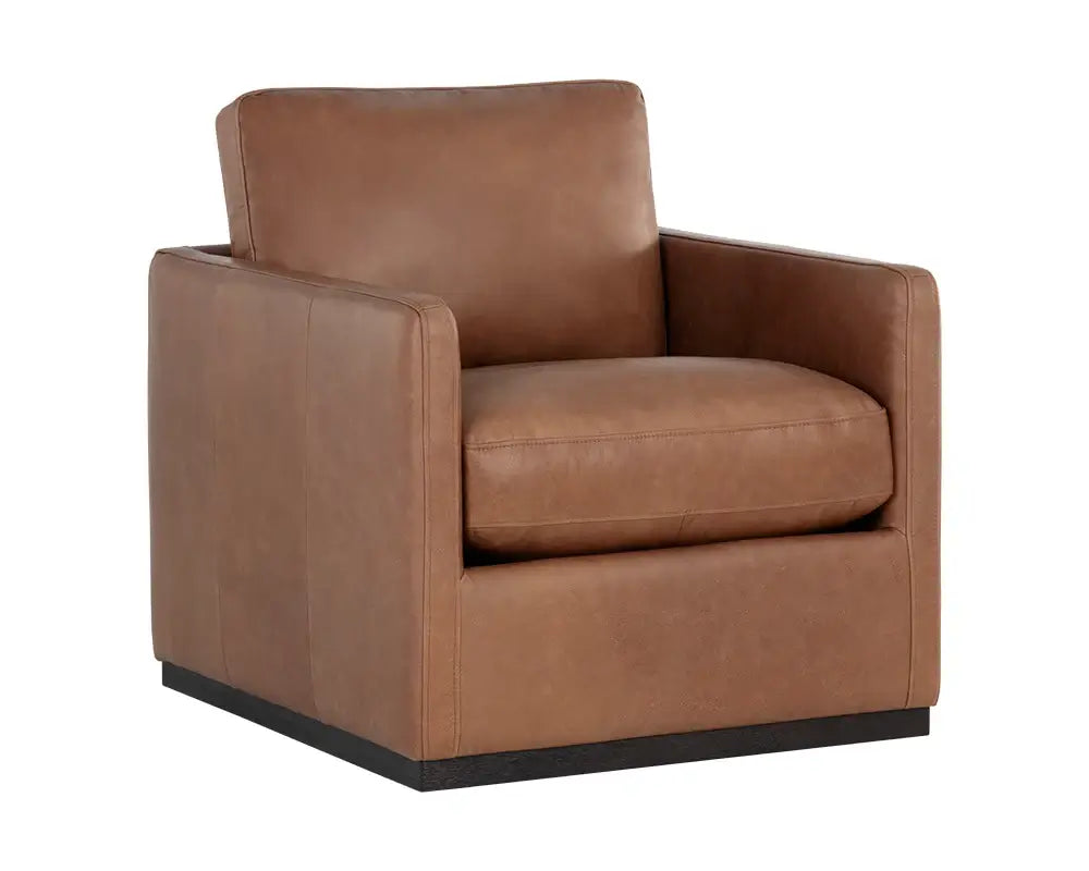 Sunpan Portman Swivel Lounge Chair Marseille Camel 106586