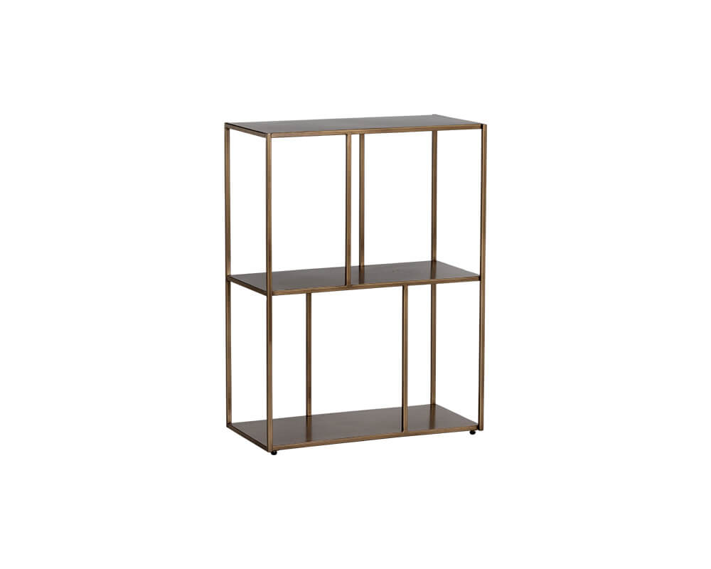 SUNPAN Eiffel Low Bookcase Small - Antique Brass 106600