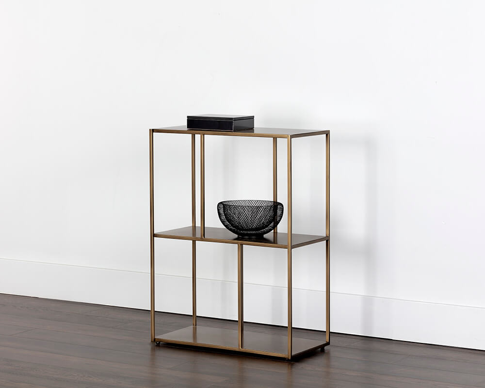 SUNPAN Eiffel Low Bookcase Small - Antique Brass 106600