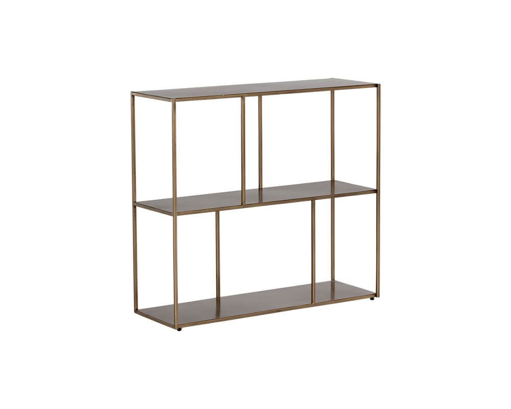 SUNPAN Eiffel Low Bookcase Medium - Antique Brass 106602