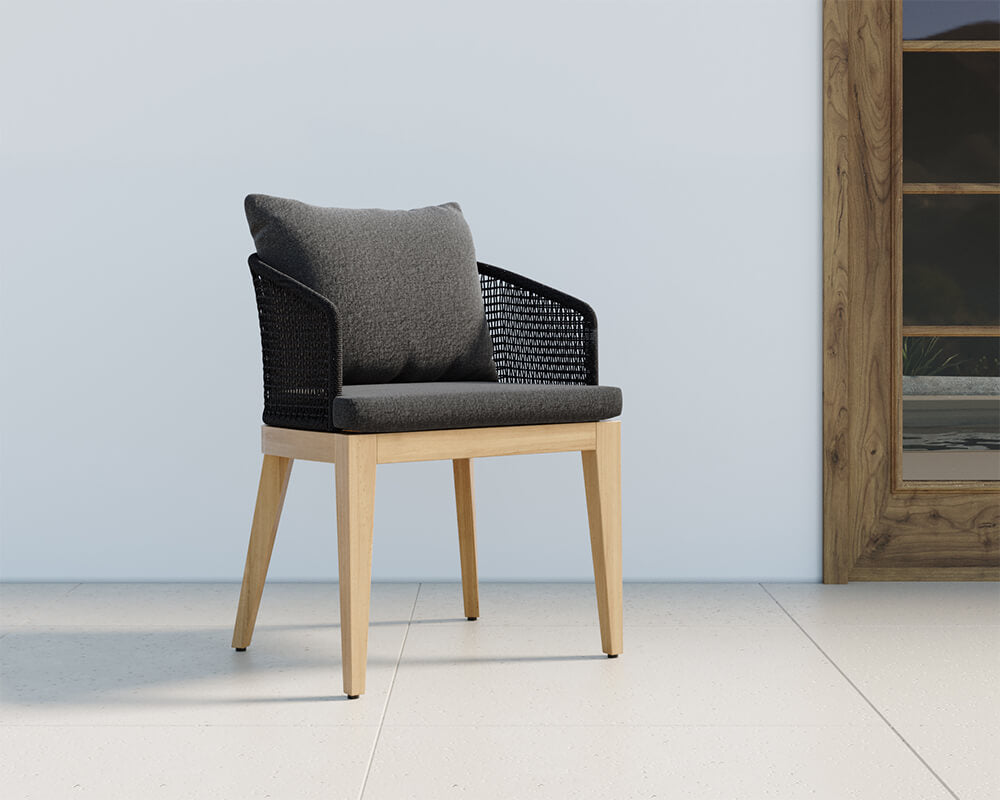 SUNPAN Capri Dining Armchair Natural - Gracebay Grey 109476